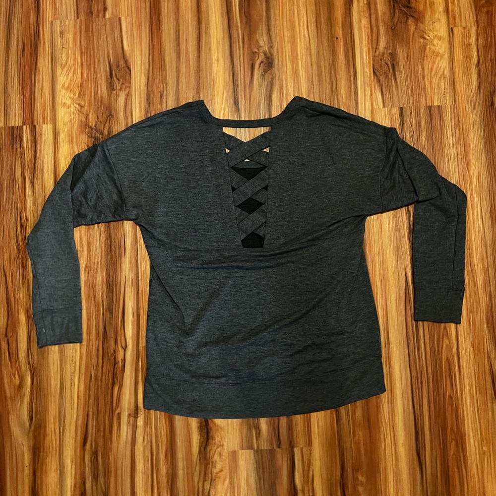 Charcoal Gray Women's Top